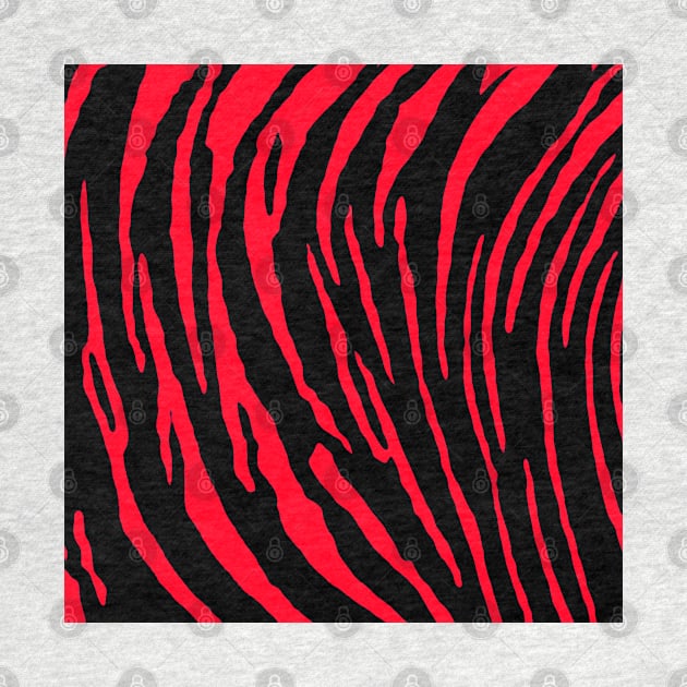 Tiger Stripes Red by BlakCircleGirl